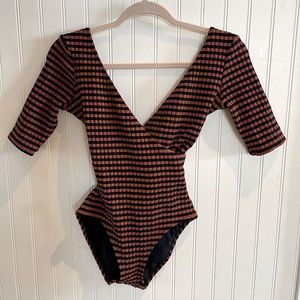 Solid & Striped Bodysuit/Swimsuit